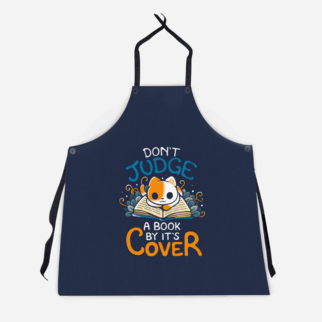 Don't Judge A Book By It's Cover-Unisex-Kitchen-Apron-Vallina84