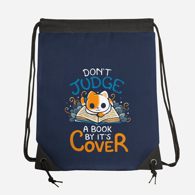Don't Judge A Book By It's Cover-None-Drawstring-Bag-Vallina84
