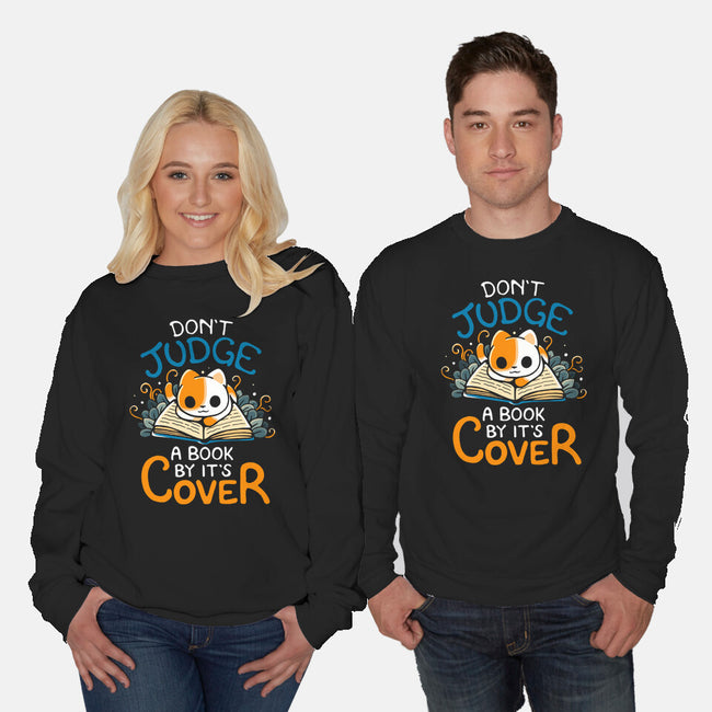 Don't Judge A Book By It's Cover-Unisex-Crew Neck-Sweatshirt-Vallina84