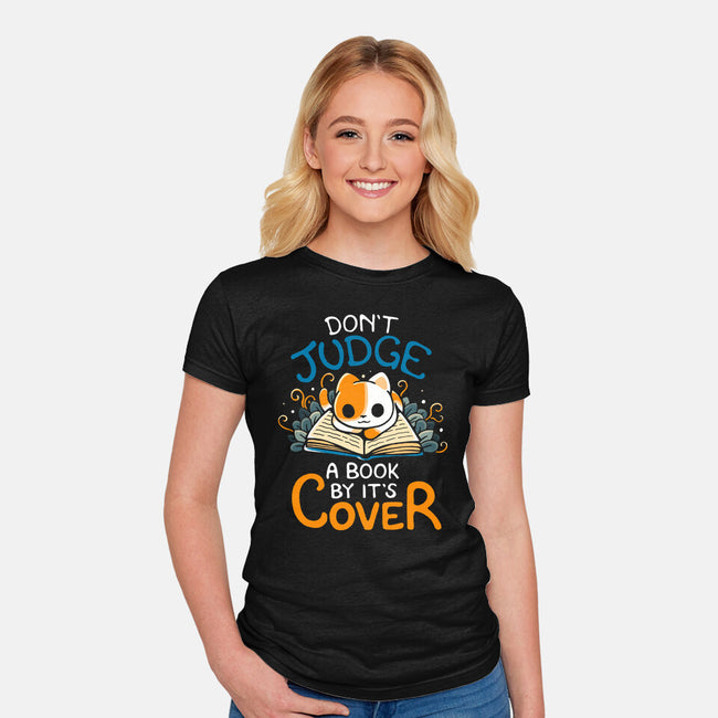 Don't Judge A Book By It's Cover-Womens-Fitted-Tee-Vallina84