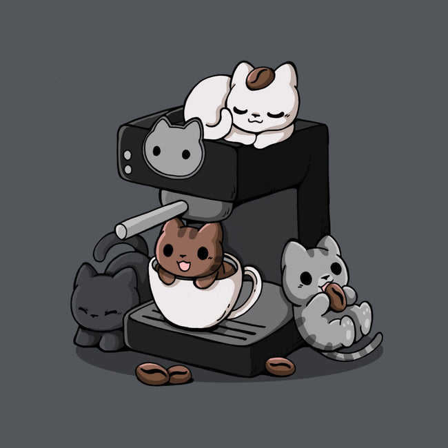 Cat Coffee Machine-None-Glossy-Sticker-Vallina84