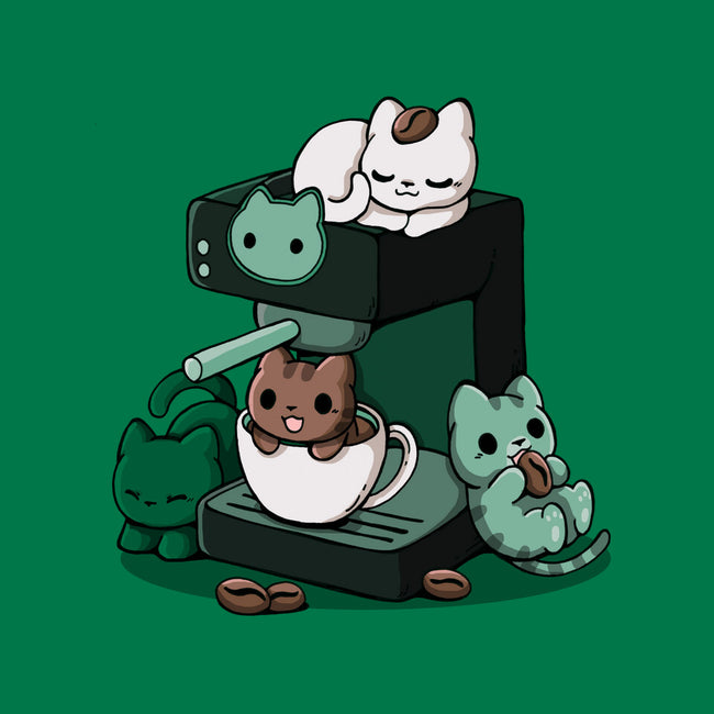Cat Coffee Machine-None-Glossy-Sticker-Vallina84