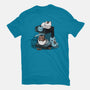 Cat Coffee Machine-Mens-Basic-Tee-Vallina84