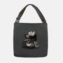 Cat Coffee Machine-None-Adjustable Tote-Bag-Vallina84