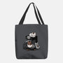Cat Coffee Machine-None-Basic Tote-Bag-Vallina84