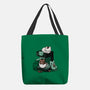 Cat Coffee Machine-None-Basic Tote-Bag-Vallina84