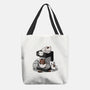 Cat Coffee Machine-None-Basic Tote-Bag-Vallina84