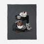 Cat Coffee Machine-None-Fleece-Blanket-Vallina84