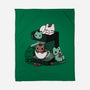Cat Coffee Machine-None-Fleece-Blanket-Vallina84