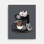Cat Coffee Machine-None-Stretched-Canvas-Vallina84
