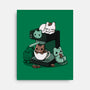 Cat Coffee Machine-None-Stretched-Canvas-Vallina84