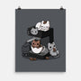 Cat Coffee Machine-None-Matte-Poster-Vallina84
