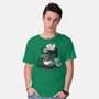 Cat Coffee Machine-Mens-Basic-Tee-Vallina84