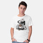 Cat Coffee Machine-Mens-Basic-Tee-Vallina84