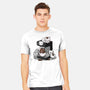 Cat Coffee Machine-Mens-Heavyweight-Tee-Vallina84