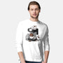 Cat Coffee Machine-Mens-Long Sleeved-Tee-Vallina84