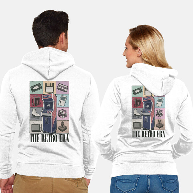 The Retro Era-Unisex-Zip-Up-Sweatshirt-NMdesign