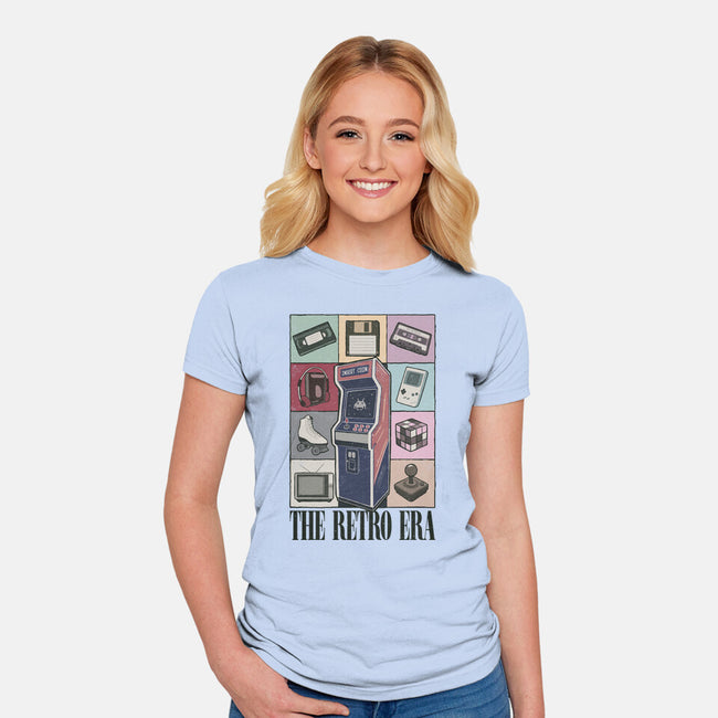 The Retro Era-Womens-Fitted-Tee-NMdesign