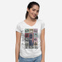 The Retro Era-Womens-V-Neck-Tee-NMdesign