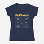 Past-Man-Womens-V-Neck-Tee-NMdesign