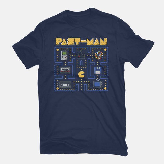 Past-Man-Womens-Fitted-Tee-NMdesign
