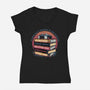 Classically Trained In Video Games-Womens-V-Neck-Tee-glitchygorilla