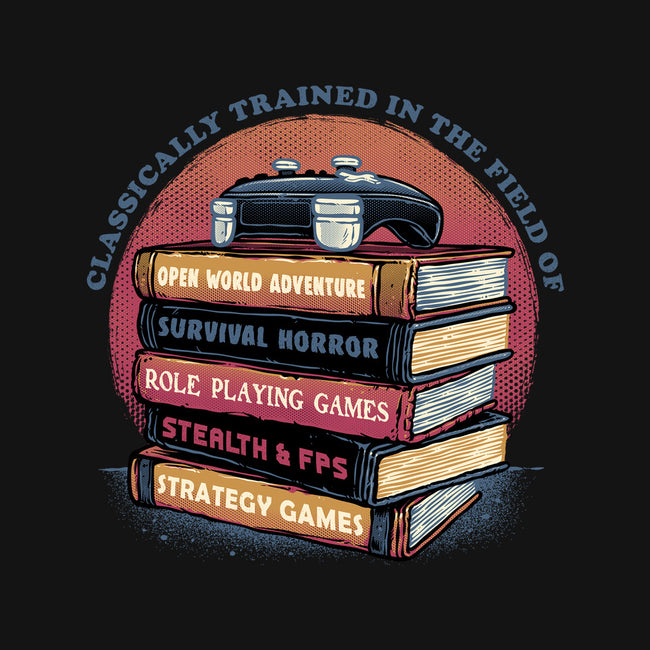 Classically Trained In Video Games-None-Polyester-Shower Curtain-glitchygorilla