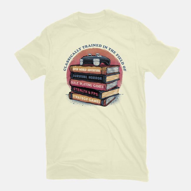 Classically Trained In Video Games-Mens-Premium-Tee-glitchygorilla