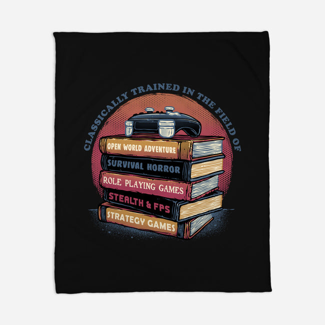 Classically Trained In Video Games-None-Fleece-Blanket-glitchygorilla