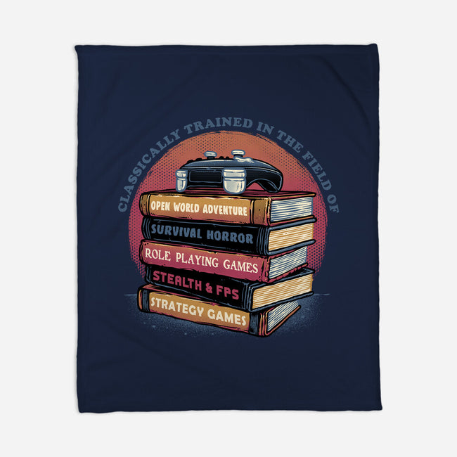 Classically Trained In Video Games-None-Fleece-Blanket-glitchygorilla