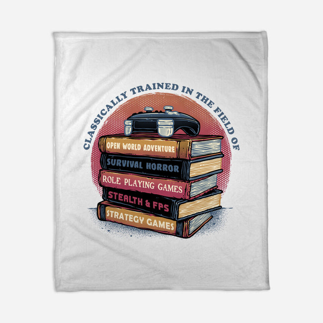 Classically Trained In Video Games-None-Fleece-Blanket-glitchygorilla