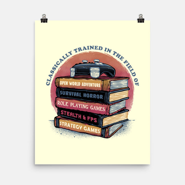 Classically Trained In Video Games-None-Matte-Poster-glitchygorilla