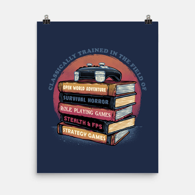 Classically Trained In Video Games-None-Matte-Poster-glitchygorilla