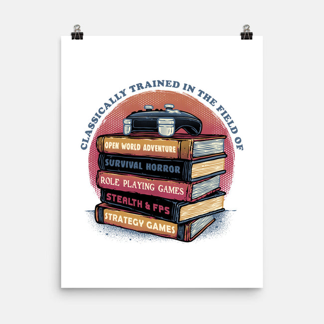 Classically Trained In Video Games-None-Matte-Poster-glitchygorilla