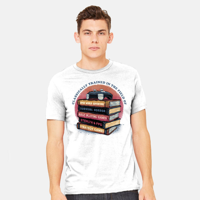 Classically Trained In Video Games-Mens-Heavyweight-Tee-glitchygorilla