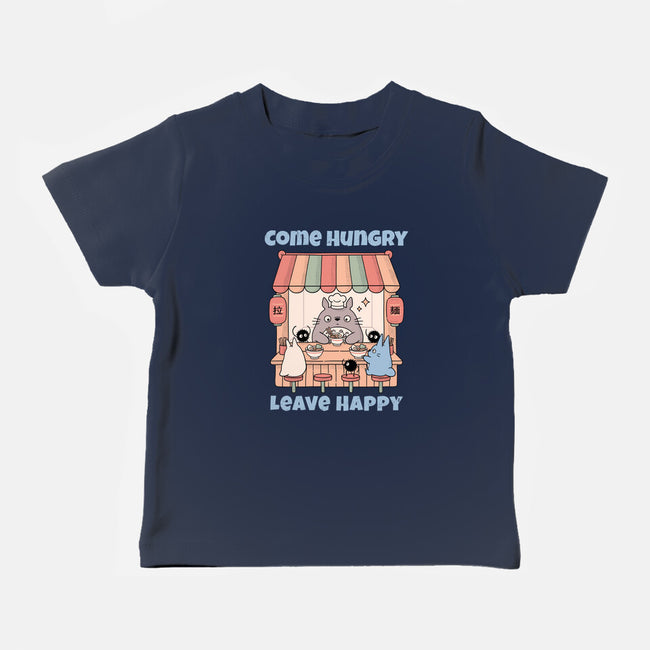 Come Hungry Leave Happy-Baby-Basic-Tee-GODZILLARGE