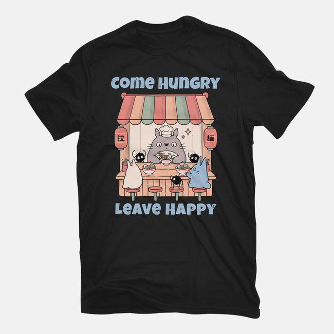 Come Hungry Leave Happy-Unisex-Basic-Tee-GODZILLARGE