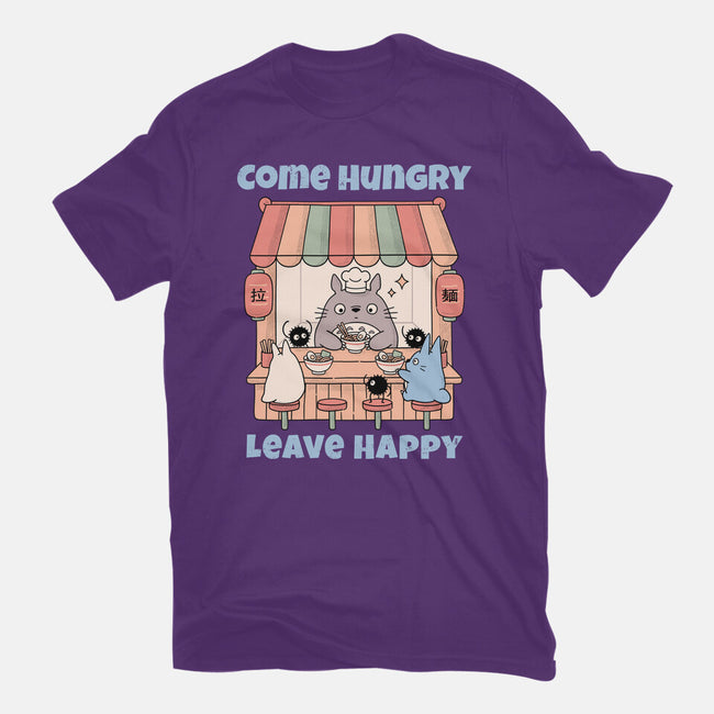 Come Hungry Leave Happy-Mens-Premium-Tee-GODZILLARGE