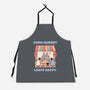 Come Hungry Leave Happy-Unisex-Kitchen-Apron-GODZILLARGE