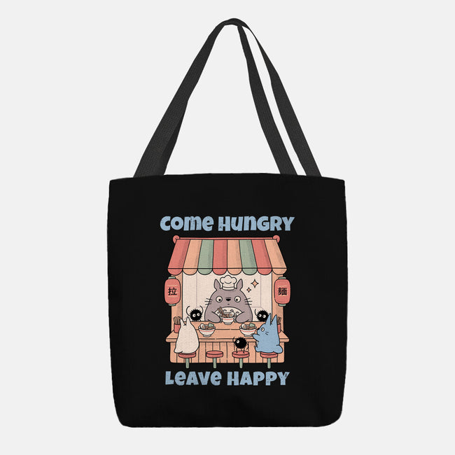 Come Hungry Leave Happy-None-Basic Tote-Bag-GODZILLARGE