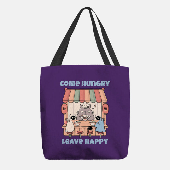 Come Hungry Leave Happy-None-Basic Tote-Bag-GODZILLARGE