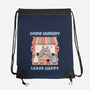 Come Hungry Leave Happy-None-Drawstring-Bag-GODZILLARGE