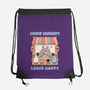 Come Hungry Leave Happy-None-Drawstring-Bag-GODZILLARGE