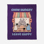 Come Hungry Leave Happy-None-Fleece-Blanket-GODZILLARGE