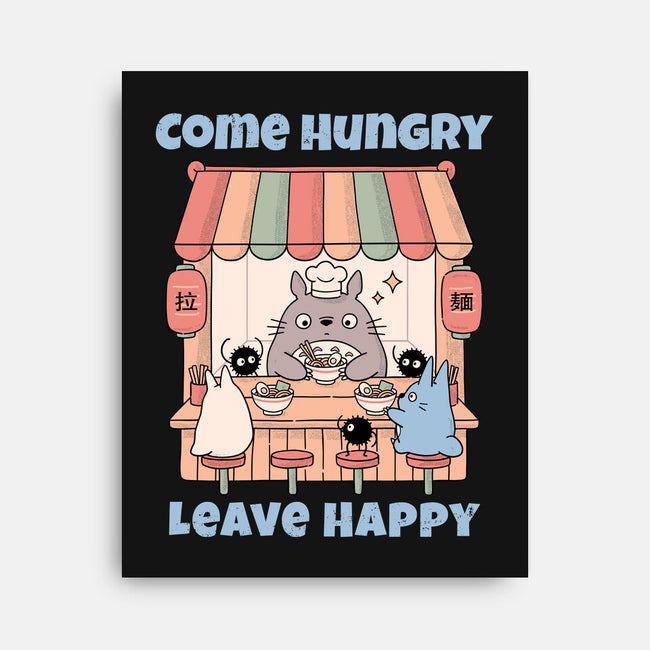 Come Hungry Leave Happy-None-Stretched-Canvas-GODZILLARGE