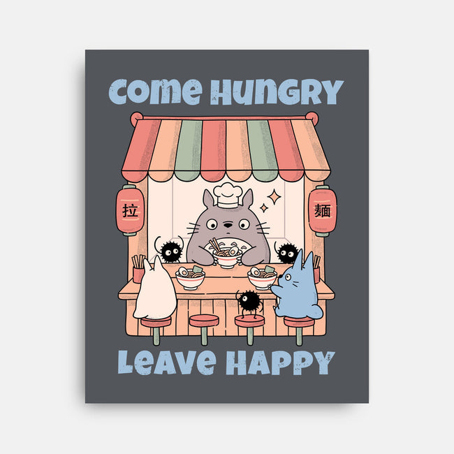 Come Hungry Leave Happy-None-Stretched-Canvas-GODZILLARGE