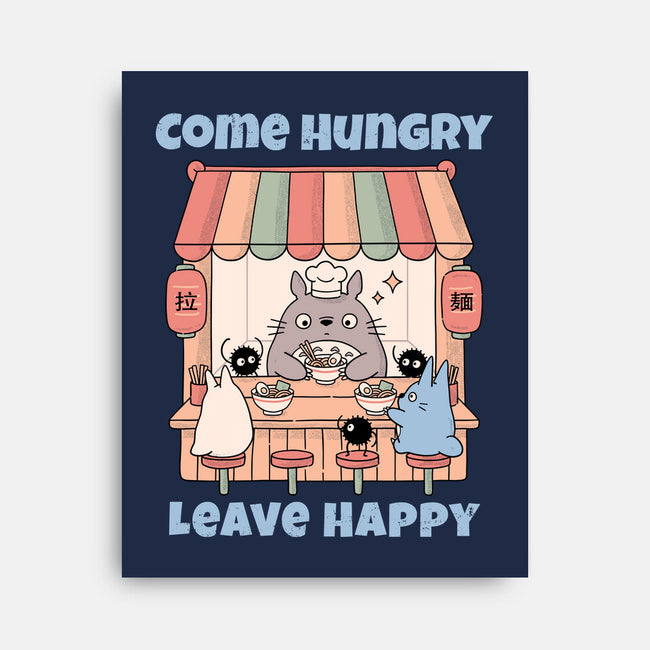Come Hungry Leave Happy-None-Stretched-Canvas-GODZILLARGE