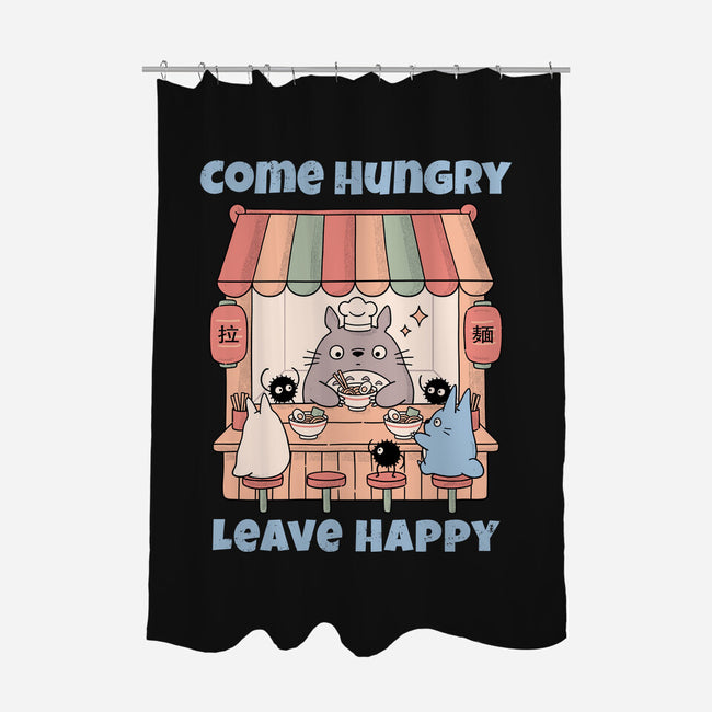 Come Hungry Leave Happy-None-Polyester-Shower Curtain-GODZILLARGE