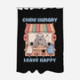Come Hungry Leave Happy-None-Polyester-Shower Curtain-GODZILLARGE
