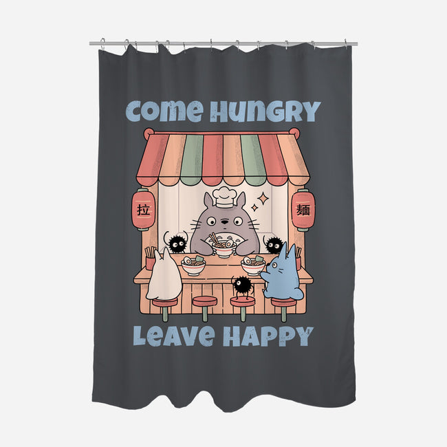 Come Hungry Leave Happy-None-Polyester-Shower Curtain-GODZILLARGE